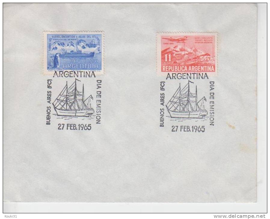 Argentine YT 700 Et PA 103 FDC : Brise-glace , Terre De Feu - Navi Polari E Rompighiaccio