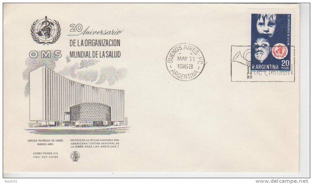 Argentine YT 811 FDC : OMS - OMS