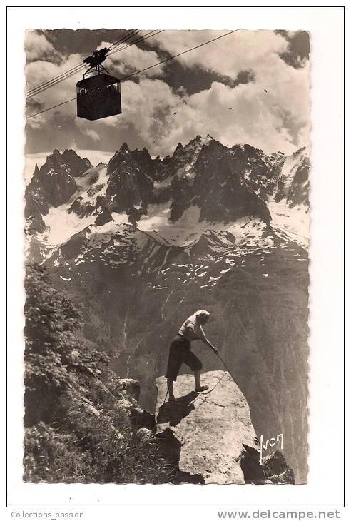 +++cp , ALPINISME , CHAMONIX , PLAN-PRAZ , Mont Blanc , Ed : Yvon , écrite - Alpinisme