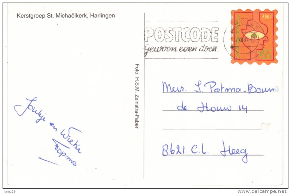 Nederland/Holland, Harlingen, Kerstgroep St. Michaëlkerk, 1997, Versie 1 - Harlingen