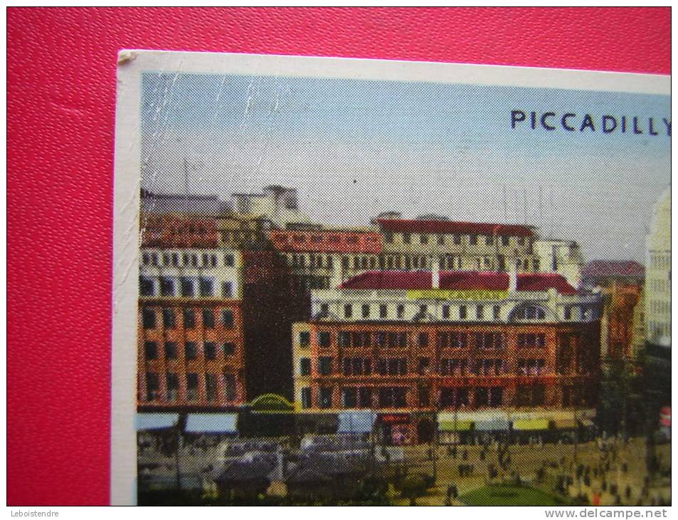 CPSM-ANGLETERRE-PICCADILLY-MANCHESTER- VOYAGEE 1955 TIMBRE/ STAMP-PHOTO RECTO / VERSO - Manchester