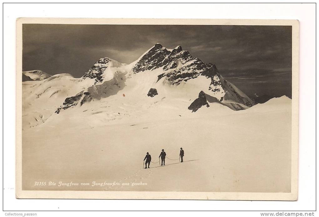 ***cp , ALPINISME , Die Jungfrau Vom Jungfraufirn Aus Gesehen , Vierge - Atletica