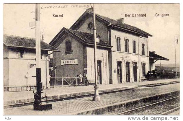 KURZEL - COURCELLES SUR NIED - Der Bahnhof - La Gare (C5) - Other & Unclassified