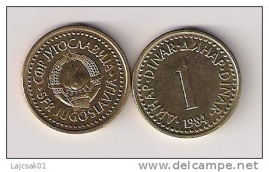 YUGOSLAVIA  1 DINAR 1984. High Grade - Yougoslavie