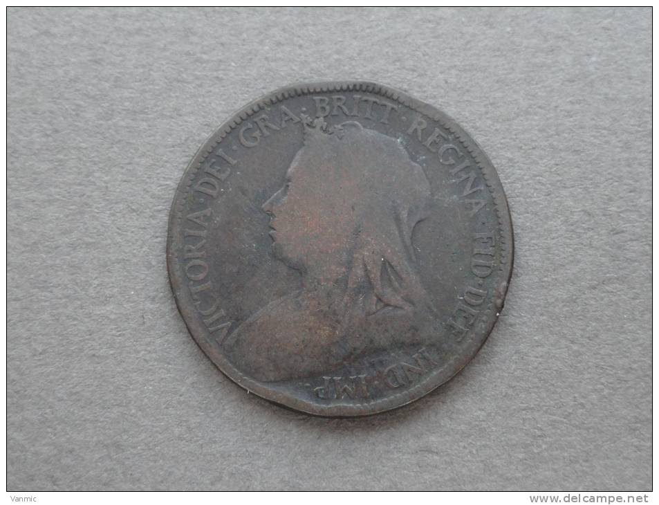 1896 - Half Penny - Angleterre - C. 1/2 Penny