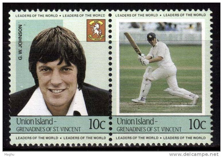 St. Vincent & Grenadines MNH  Pair, Cricket, Sports - St.Vincent & Grenadines