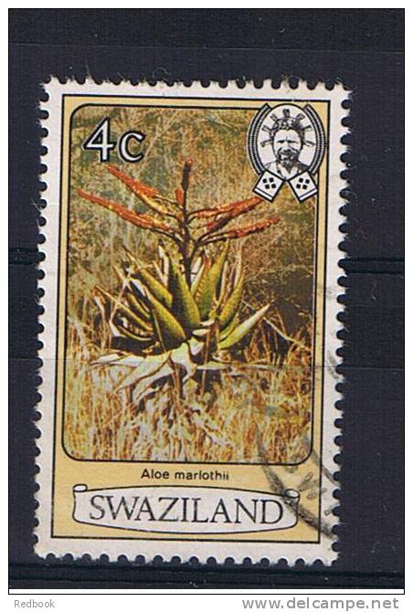 RB 825 - Swaziland 1980 Flowers -  4c Aloe Marlothii - Fine Used Stamp SG 343A - Swaziland (1968-...)