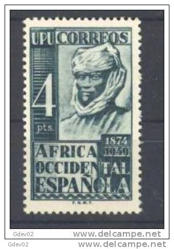 AOE1-3688TCO-MCEX2.Marruecos  Maroc.Marocco  AFRICA OCCIDENTAL ANIVERSARIO U.P.U. 1949 (Ed 1**) Sin Charnela.LUJO - Otros & Sin Clasificación