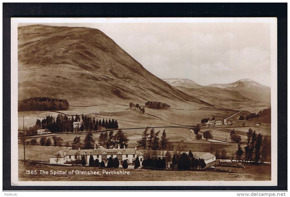 RB 825 - Real Photo Postcard Hotel &amp; The Spittal Of Glenshee Perthshire Scotland - Perthshire