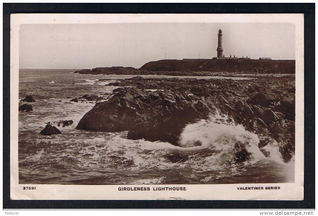 RB 825 - 1909 Real Photo Postcard Girdleness Lighthouse Aberdeenshire Scotland - Aberdeenshire