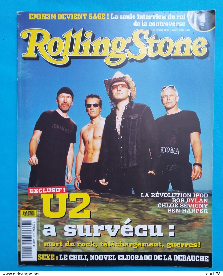 Revue ROLLING STONE N° 24 De Décembre 2004 Exclusif U2 / SINCLAIR - Musica