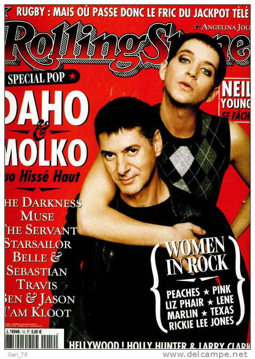 ROLLING STONE SPECIAL POP N° 12 Octobre 2003 /  DAHO § MOLKO / THE DARKNESS / MUSE - Musica