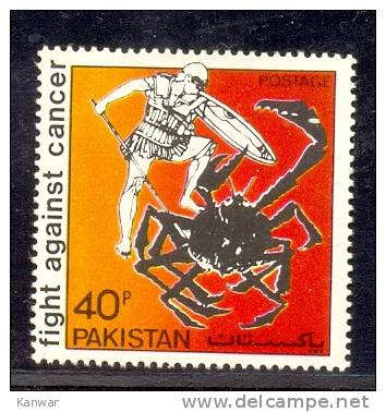 1979 PAKISTAN FIGHT AGAINST CANCER CRAB MEDICAL DISEASE HEALTH  UMM. - Pakistan