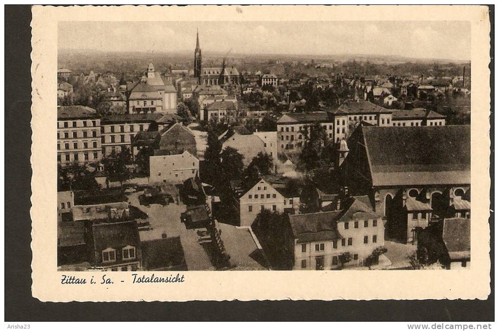 440. Germany, Zittau I. Sa. - Totalansicht - Passed Post In 1940 - Zittau