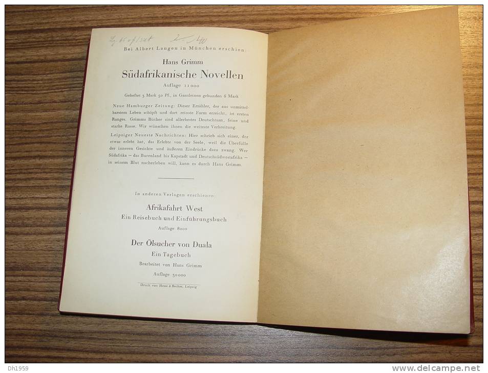 13 BRIEFE DEUTSCH-SÜDWEST-AFRIKA + EX LIBRIS BERLIN 1928 HANS GRIMM ED: MÜNCHEN  KOLONIEN AFRIQUE COLONIES ALLEMANDES