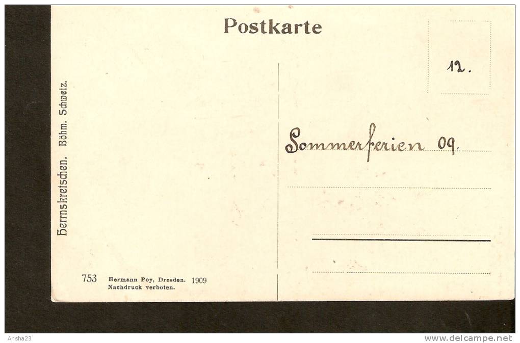 440. Germany, Berrnskretschen . Bohm Schweiz - 1909 - Boehmen Und Maehren