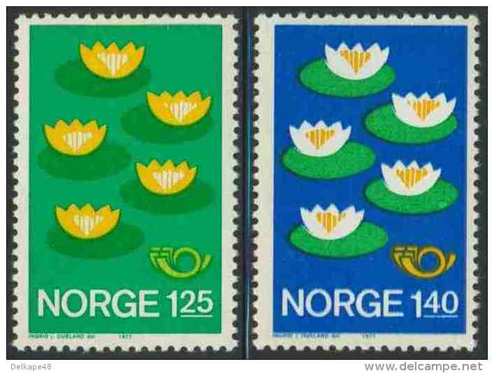 Norway Norge Norwegen 1977 Mi 737 /8 YT 693 /4 ** Nordic Countries Coop In Nature Conservation, Environment Protection - Neufs