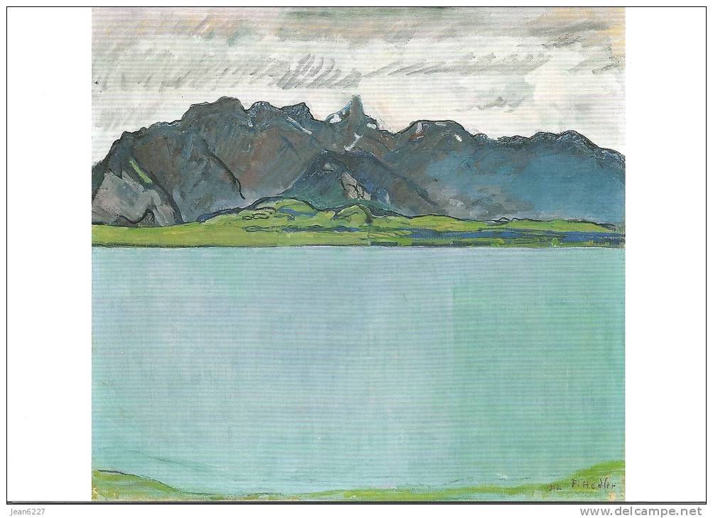 Le Lac De Thoune Et La Chaîne Du Stockhorn, Par Ferdinand Hodler, 1912 - Peintures & Tableaux