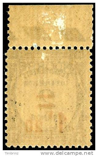 ANDORRE 1931 - Yv. Taxe 13 * TB Variété Piquage  Cote= 92,00 EUR - Recouvrement, Taxe à Percevoir, Surch. ..Réf.AND12708 - Ongebruikt