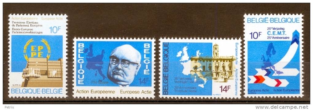 Belgio 1978 Azione Europea MNH - Lot. 378 - Unused Stamps