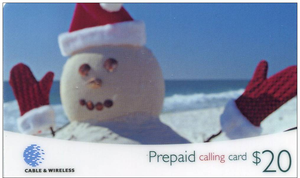 Cayman Islands . CAY-P 47 . SNOWMAN  Mint - Cote : 50 € NEW PRICE . - Kaimaninseln (Cayman I.)