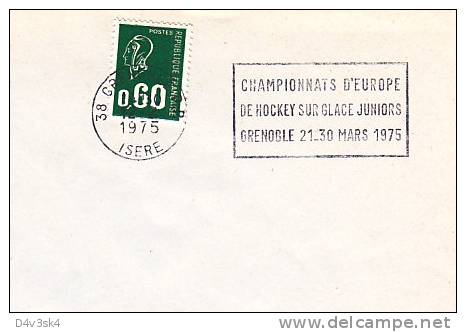 1975 France 38 Grenoble Hockey Sur Glace European Championship Ice Hockey Eishockey Hockey Su Ghiaccio - Hockey (Ice)