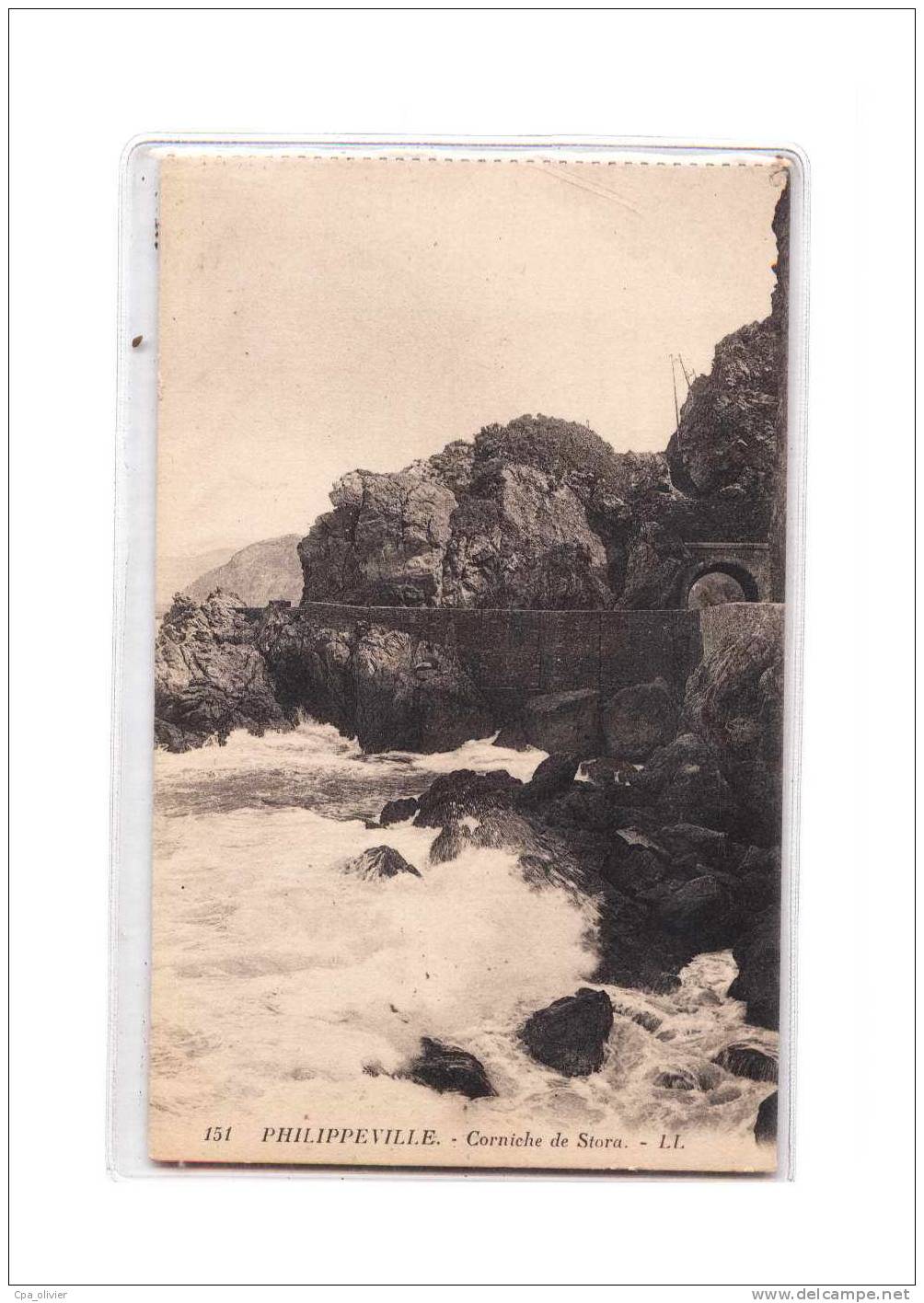 ALGERIE Philippeville, Corniche De Stora, Ed LL 151, 191? - Skikda (Philippeville)