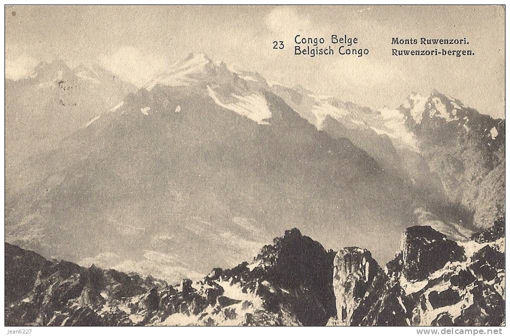 Congo Belge - Monts Ruwenzori - 10 C Surchargé 15 - Entiers Postaux