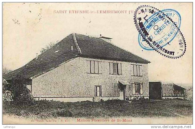 Vosges - Ref A150-saint Etienne De Remiremont -st Etienne De Remiremont -maison Forestiere De St Mont - Carte Bon Etat - - Saint Etienne De Remiremont
