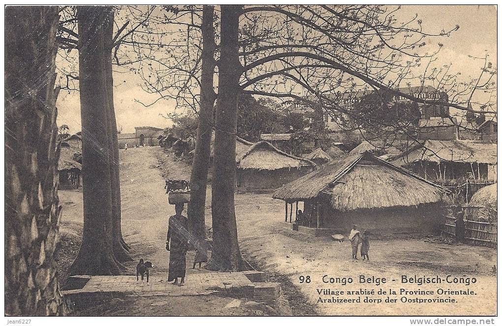 Congo Belge - Village Arabisé De La Province Orientale - 15 C Vert - Entiers Postaux