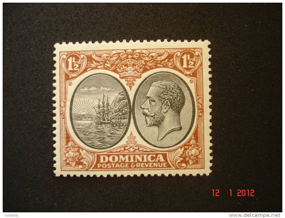 Dominica 1923 KG V  11/2d  SG75  MH - Dominica (...-1978)