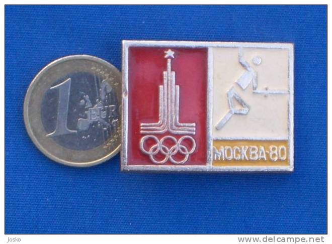 SUMMER OLYMPIC GAMES MOSCOW 1980 - FENCING Old Pin Badge Jeux Olympiques Escrime Esgrima Fechten Scherma Fence Olympia - Fechten