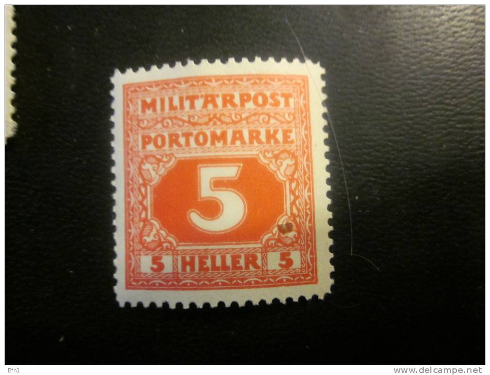 MILITARPOST- PORTOMARKE-5 HELLER - NEUF VOIR SCAN - Unused Stamps