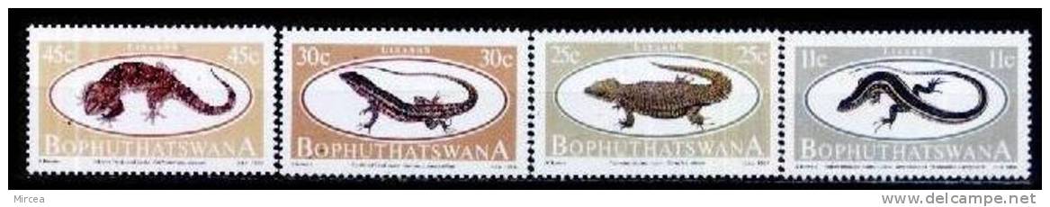 Bophuthatswana 1984 - Michel No.129/32 Neufs** - Frogs