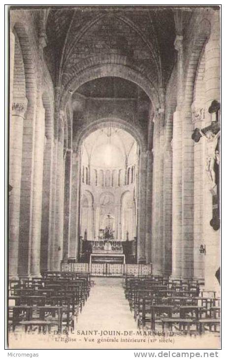 SAINT-JOUIN-DE-MARNES - L'Eglise - Vue Générale Intérieure - Saint Jouin De Marnes