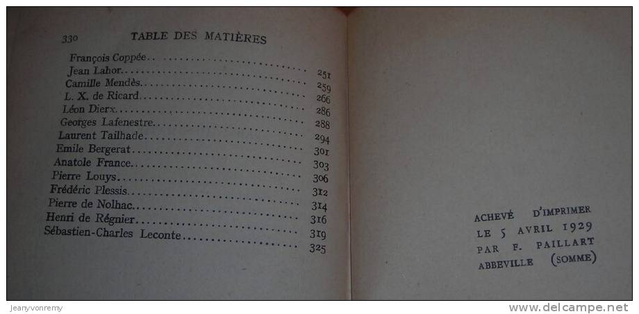 Le Parnasse - Par André Thérive - 1929. - French Authors