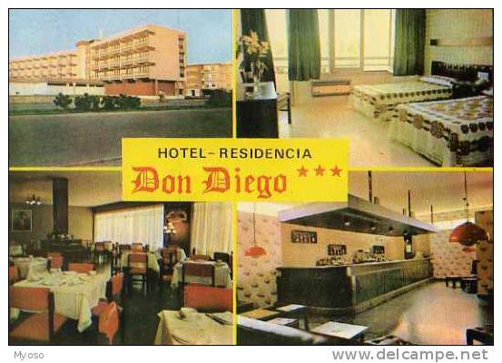 COSTA DE LA LUZ Ayamonte Huelva Hotel Don Diego, Carte Pub Avec Carte D'acces - Huelva