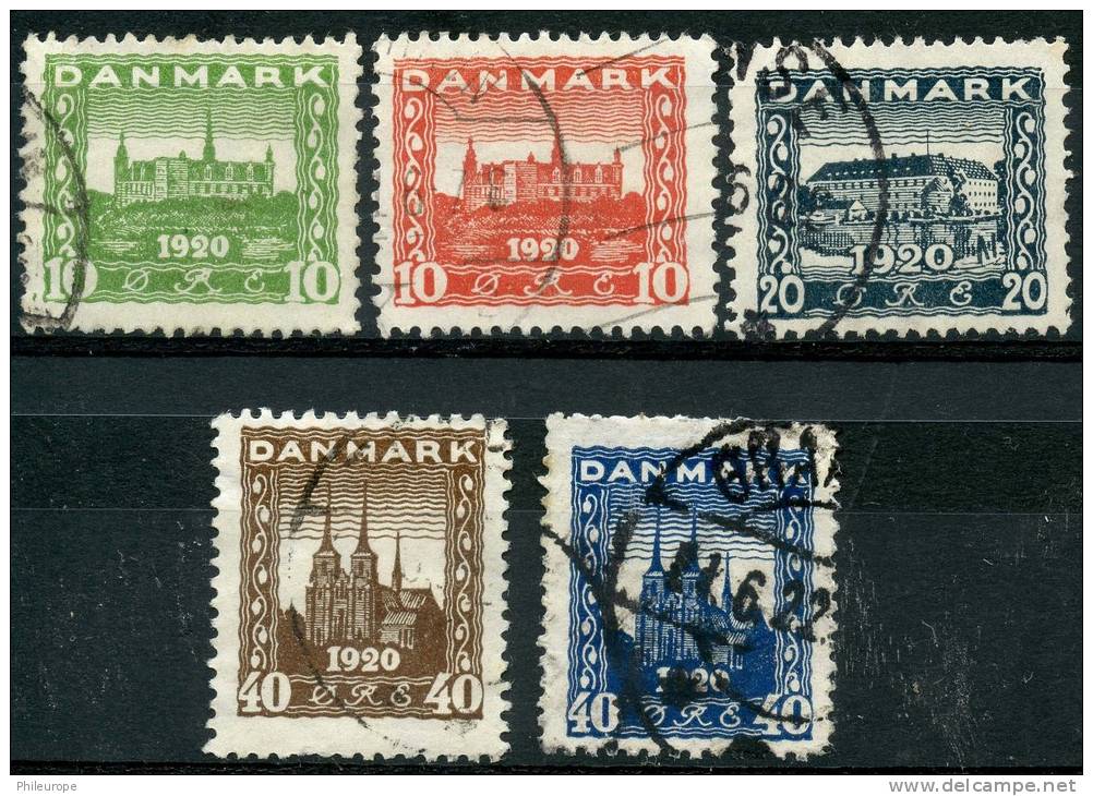 Danemark (1921) N 127 à 129 (o) - Used Stamps