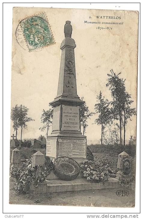 Wattrelos (59) : Le Monument Aux Morts En 1907. - Wattrelos