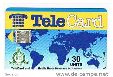 PAKISTAN - TELE CARD (CHIP)  - HABIB BANK  (CODE C4A147141)      -  USED  -  RIF. 1711 - Pakistán