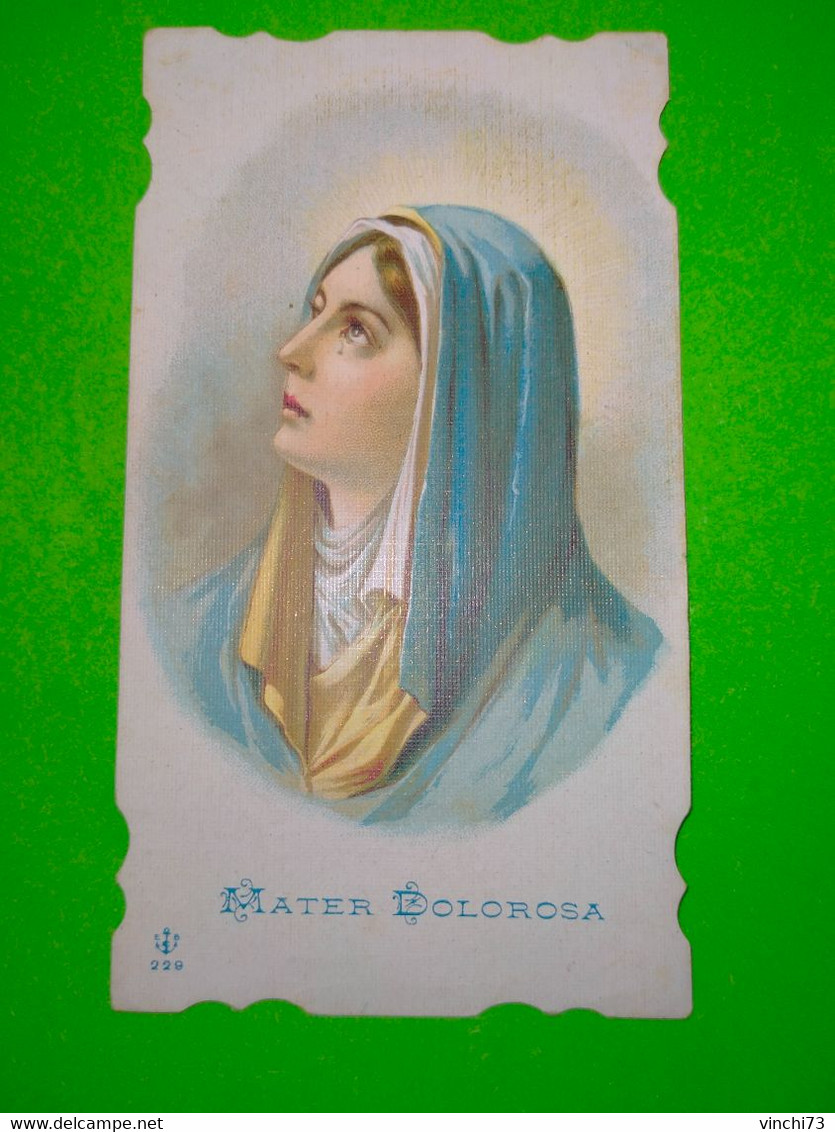 ! - ITALIA -SANTINO MADRE ADDOLORATA 1908 - Religiöse Kunst