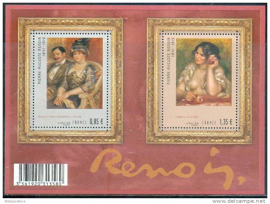 France 2009 - Tableaux D´Auguste Renoir, Impressionnisme / Paintings By Auguste Renoir, Impressionism - MNH - Impressionisme