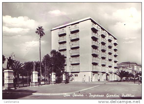 San Severo(Foggia)-Ingresso Giardini Pubblici-1961 - San Severo