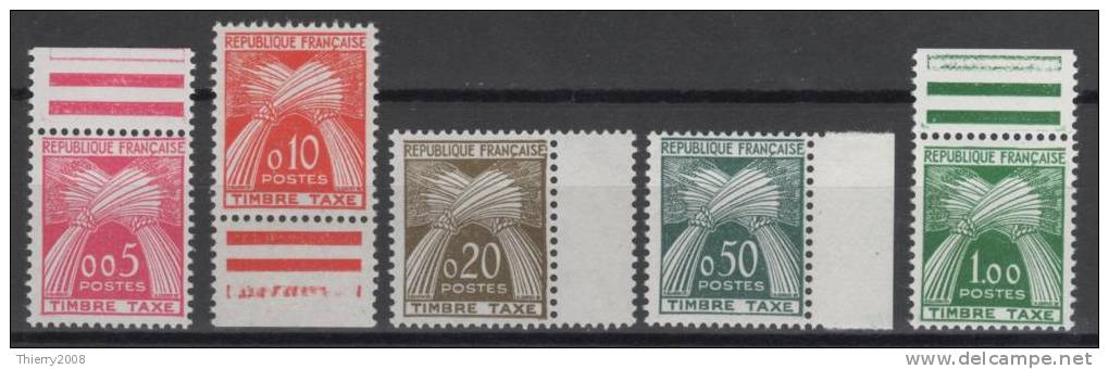 Timbres Taxes N° 90 à 94  Neuf ** Gomme D'Origine, Bord De Feuille  TTB - 1960-.... Nuevos