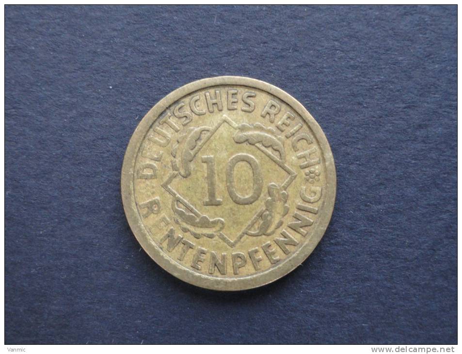 1924 A - 10 Rentenpfennig - Allemagne - 10 Rentenpfennig & 10 Reichspfennig