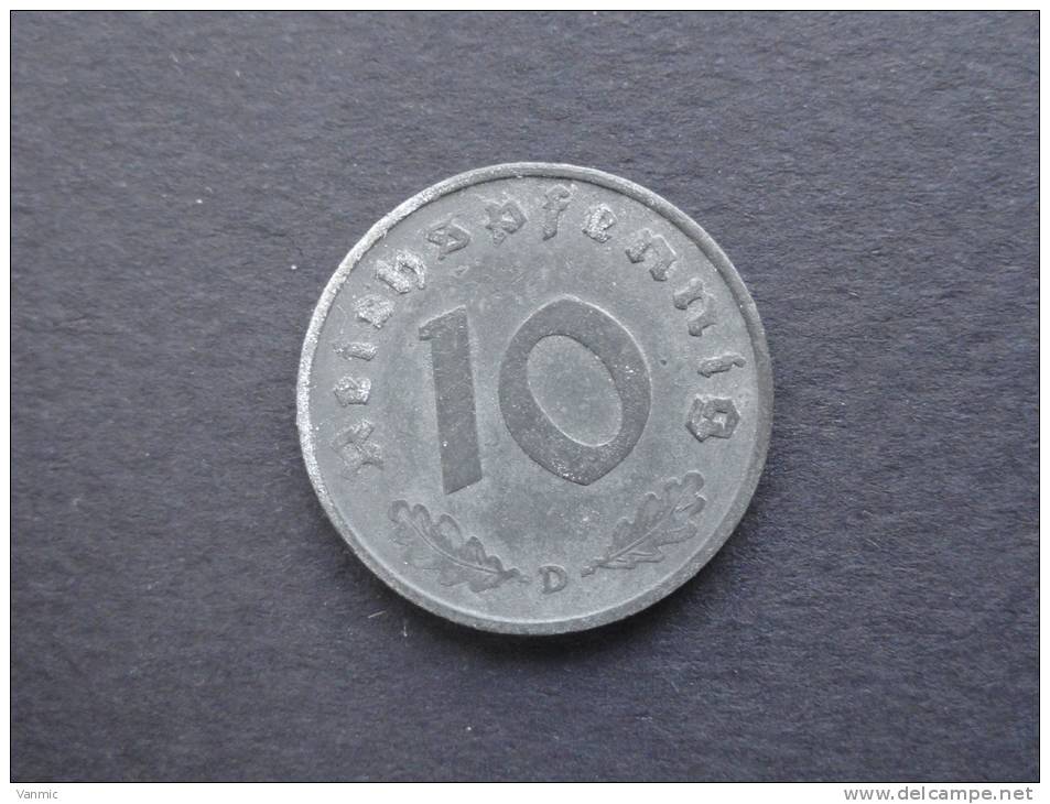 1940 D - 10 Reichspfennig - Allemagne - 10 Reichspfennig