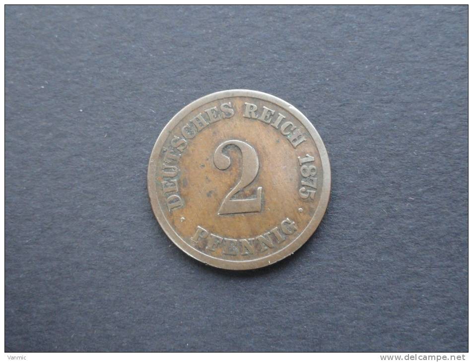 1875 A - 2 Pfennig - Allemagne - 2 Pfennig