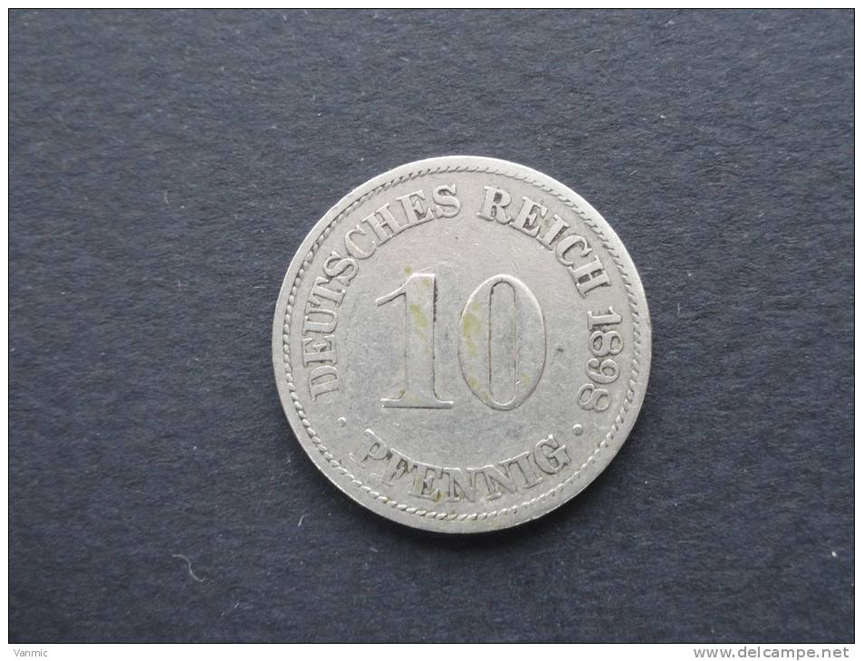 1898 A - 10 Pfennig - Allemagne - 10 Pfennig