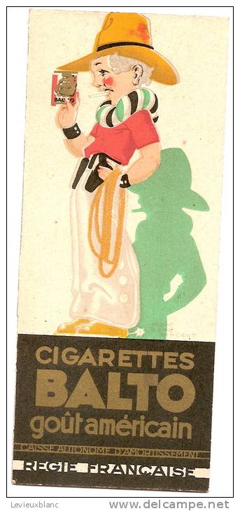 Marque Page/Cigarettes Week-end/Cigarettes Balto/ Années 1940/1950              VP74 - Non Classés