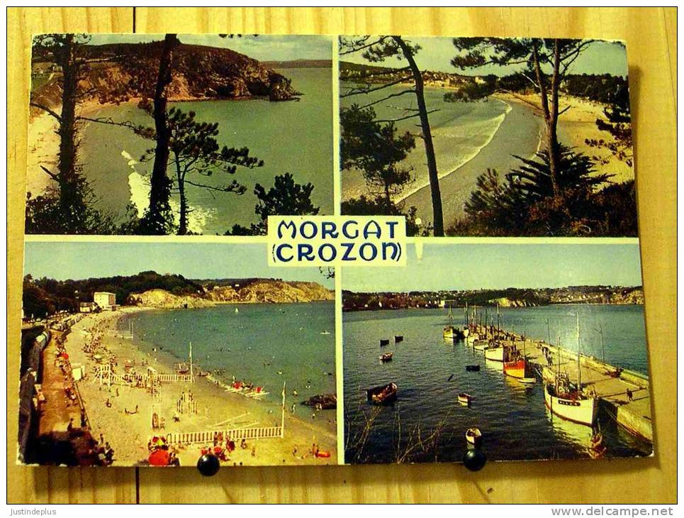 29 FINISTERE BRETAGNE MORGAT (CROZON) MULIVUES GRANDE PLAGE PLAGE DU PORZIC PORT DE PECHE - Morgat